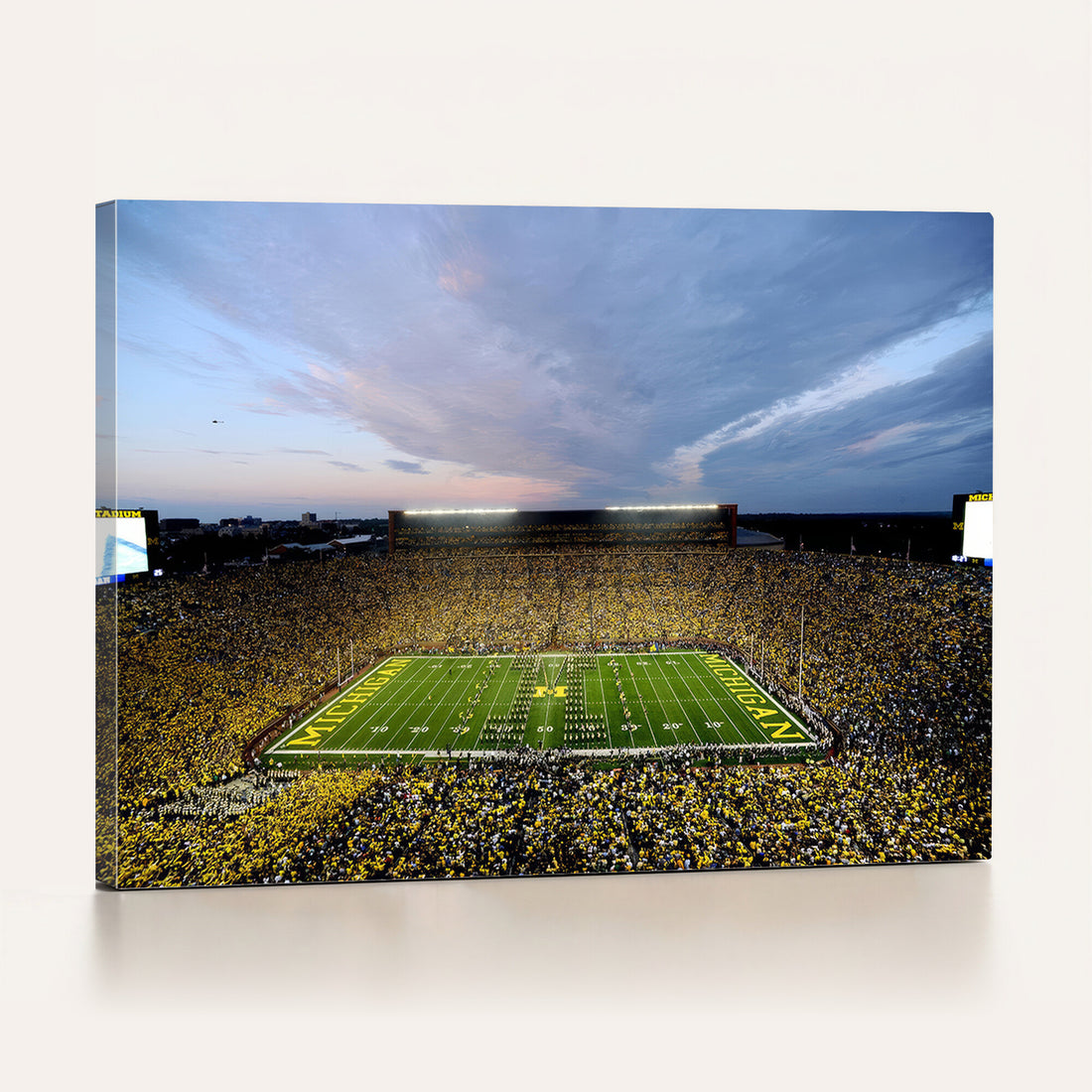 University of Michigan Wolverines Football Team Print, Ann Arbor, Framed and Ready to Hang