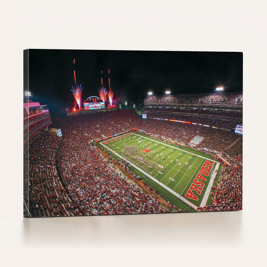 University of Nebraska Cornhuskers Football Team Print, Framed and Ready to Hang