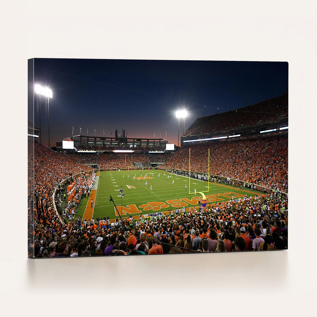 Clemson University Tigers Art Print, Football Team Print