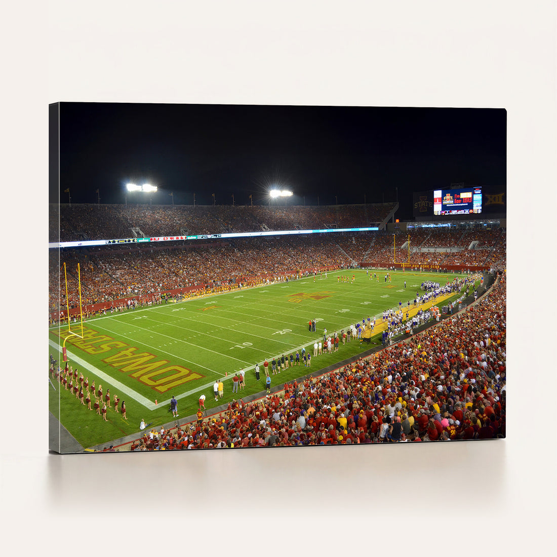 Iowa State University Cyclones Football Team Print, Ames, Extra Large Game Room Wall Decor