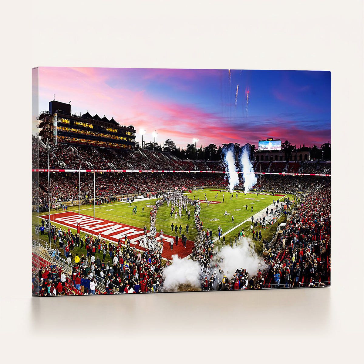 25557-PAN-FL-20X10 - Stanford University Cardinal Football Team Print - Stanford Stadium Wall Art Canvas Print