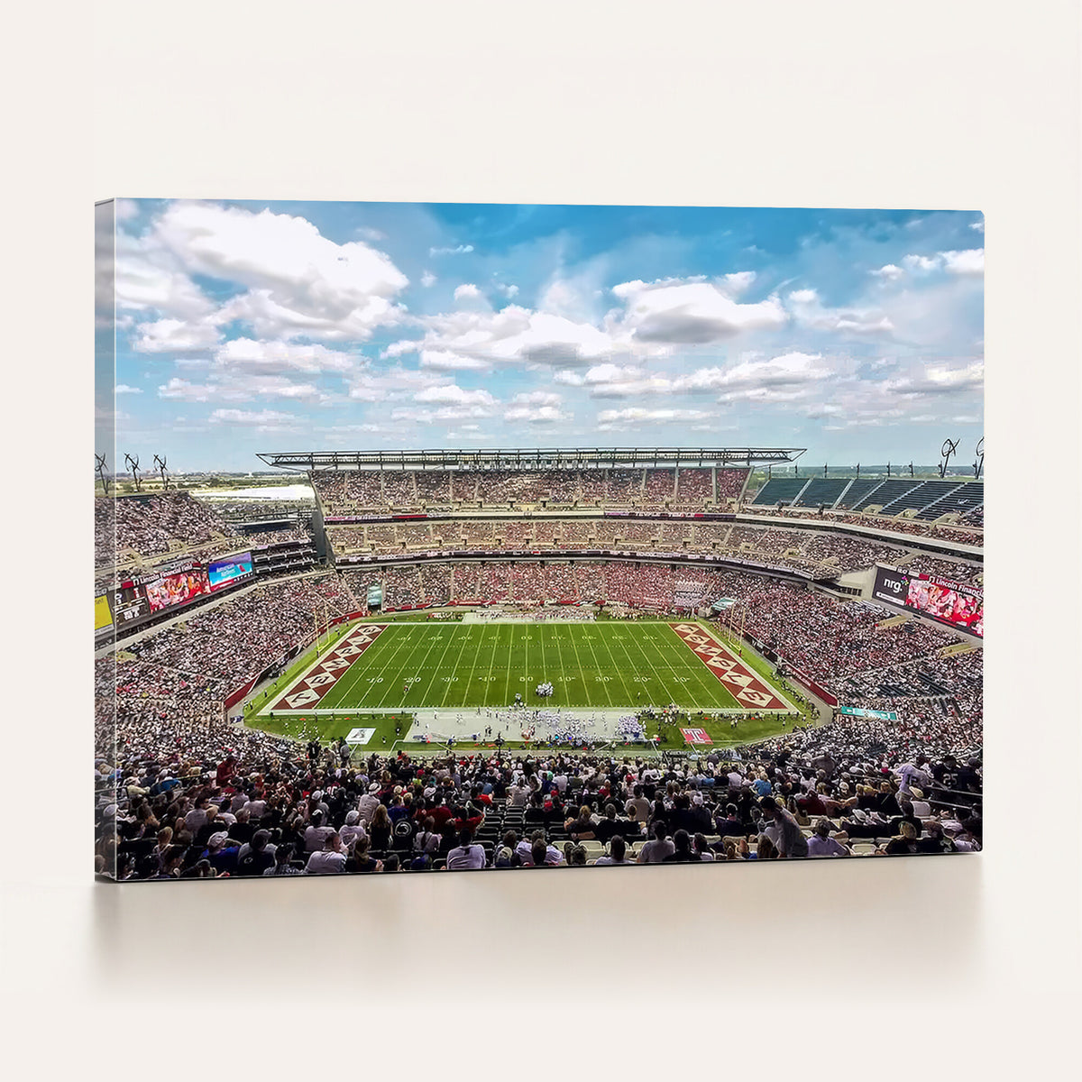 29243-PAN-FL-20X10 - The Temple University Owls Athletics Team Print - Philadelphia Lincoln Financial Field Stadium Wall