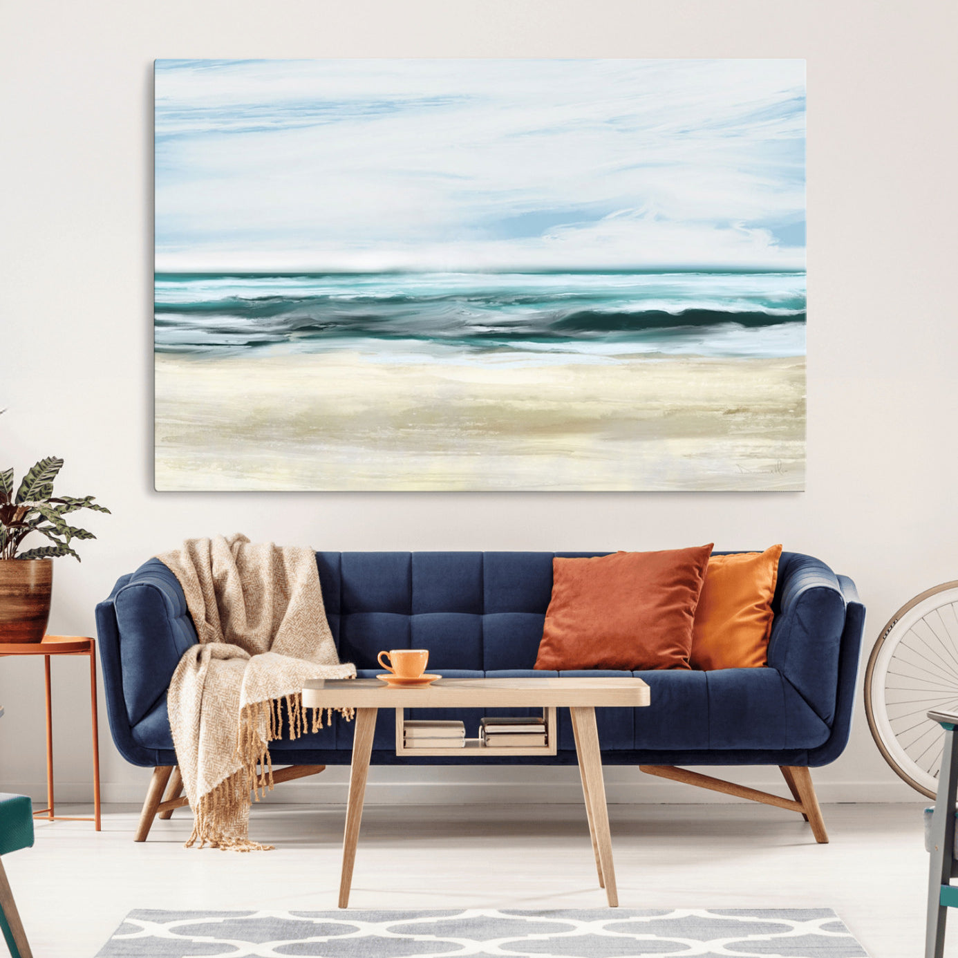 96301-MGV-CV-36X24-Ocean Abstract Wall Art Canvas Print