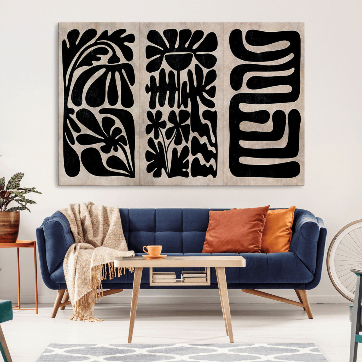 37454-MGV-CV-36X24-Canvas Print Wall Art Abstract Art Boho, Framed Boho Art Canvas Print