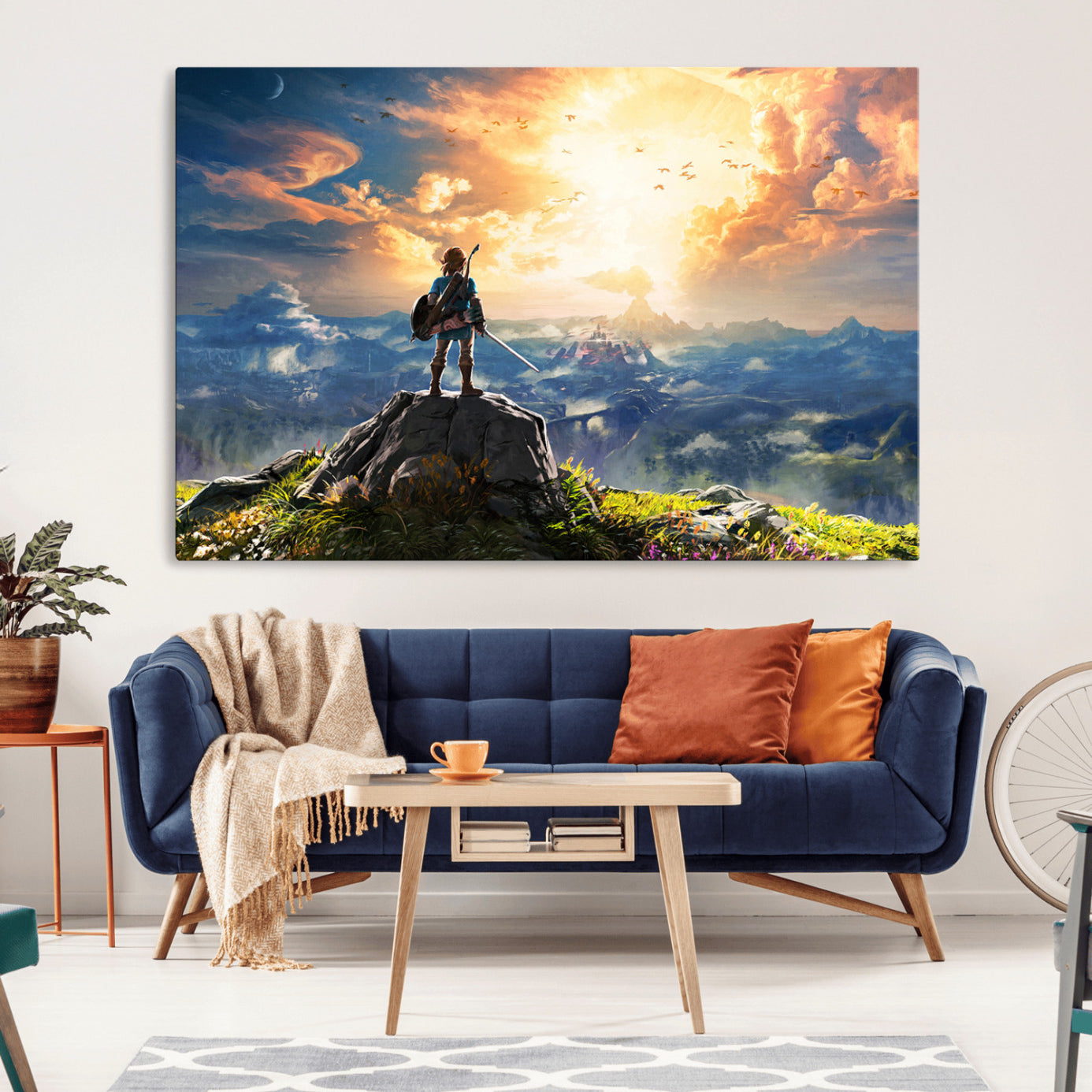-Legend of Zelda Breath of the Wild Game Wall Art Canvas, Legend of Zelda Canvas Print