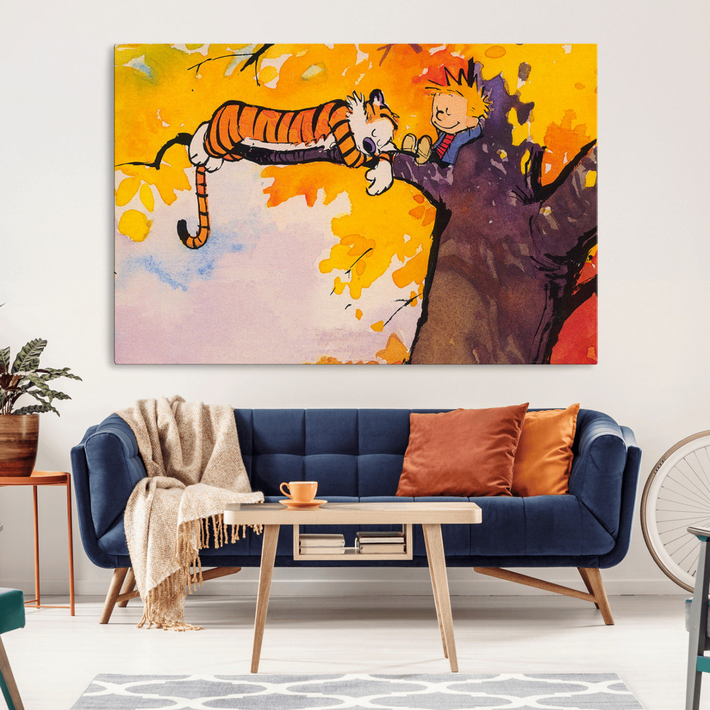 -High-Quality Giclee Canvas Print for Stunning Home Decor, Framed Calvin Wall Art