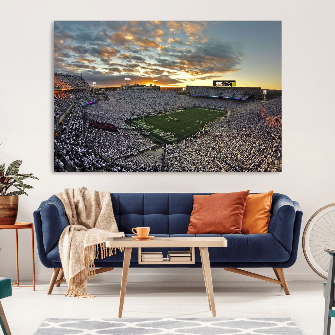 -Beaver Stadium Wall Art - Penn State Stadium Wall Art | Penn Nittany Lions Football Match for Sport