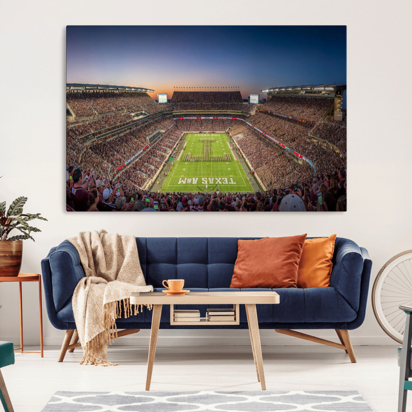 -Kyle Field Wall Art Print | Large Texas A&M Aggies Football Canvas Print for Sports Enthusiasts |