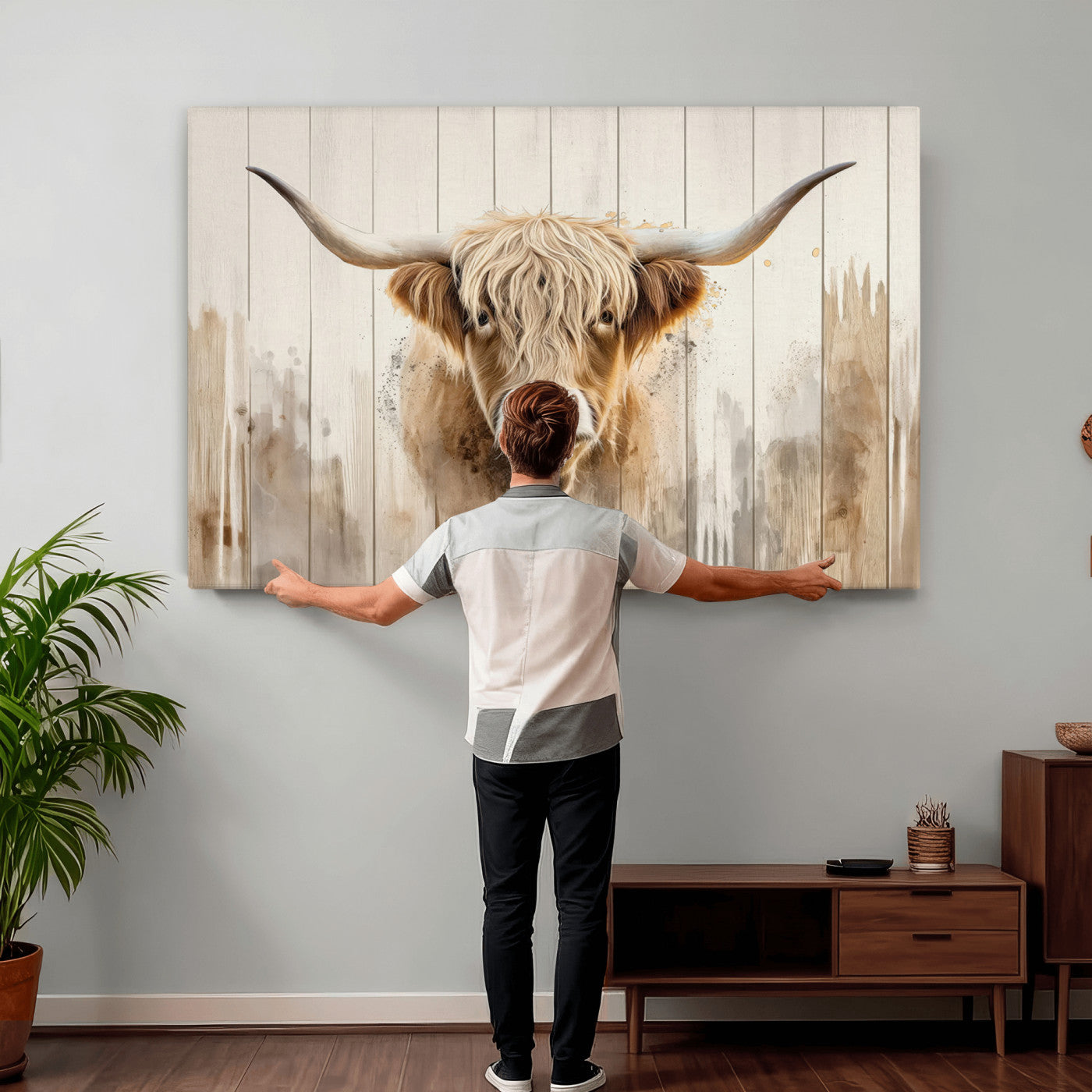 83059-MGV-CV-36X24 - Vibrant Autumn Landscape Canvas Wall Art - Fall Foliage and Mountain View Print for Home, Farmhouse, and Cozy Cabin Decor, Ready to Hang