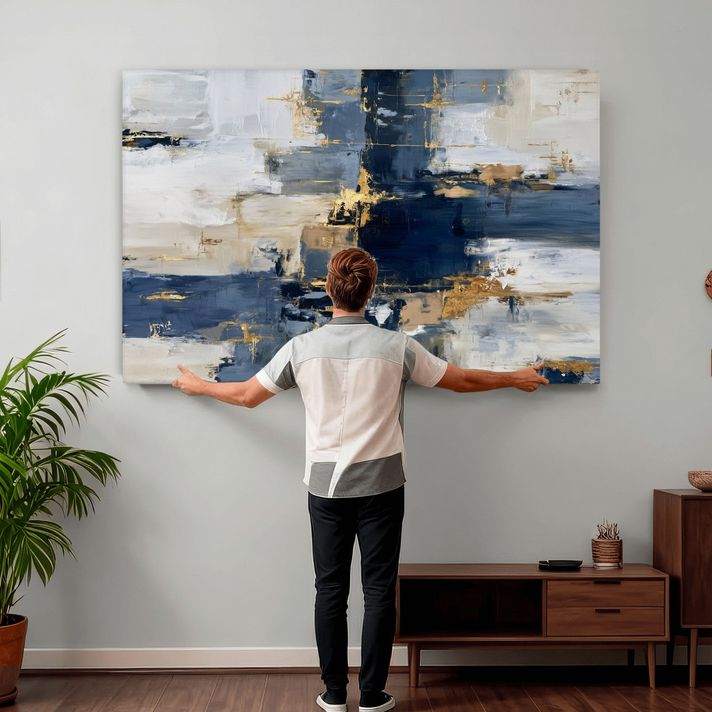 57128767-MGV-CV-36X24 - Abstract Wall Art Canvas Print