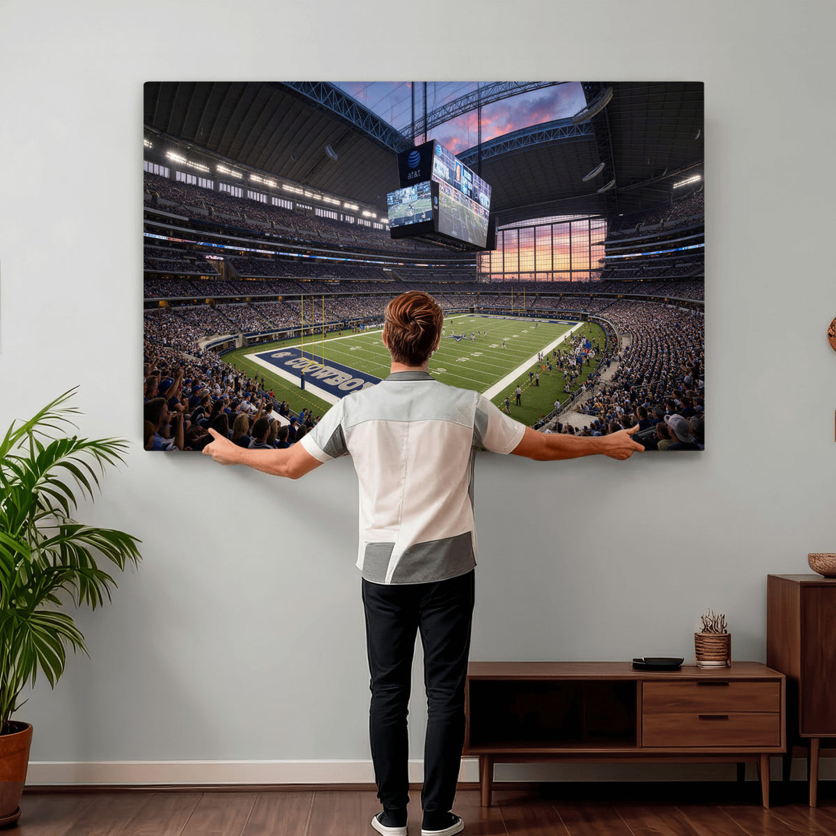 25449193-MGV-CV-36X24 - Stadium Wall Art Canvas Print