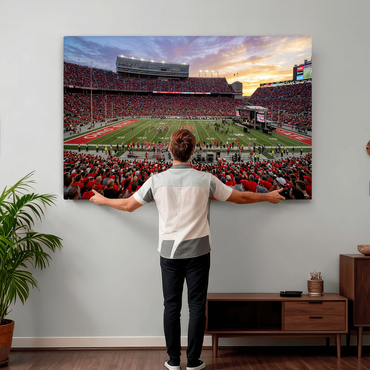 23196993-MGV-CV-36X24 - Stadium Wall Art Canvas Print