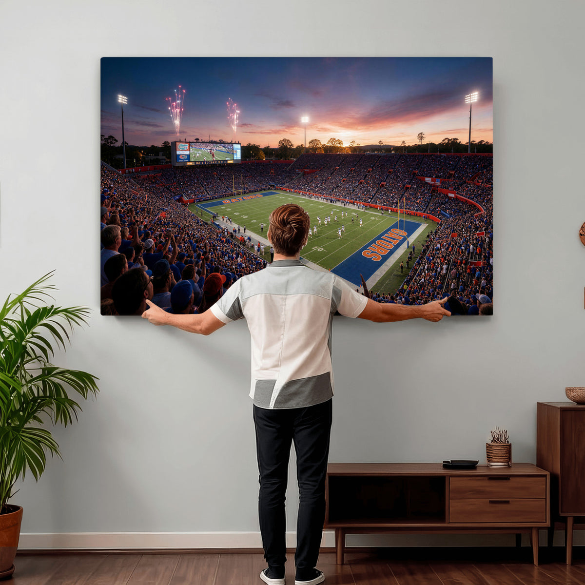 42817292-MGV-CV-36X24 - Stadium Wall Art Canvas Print