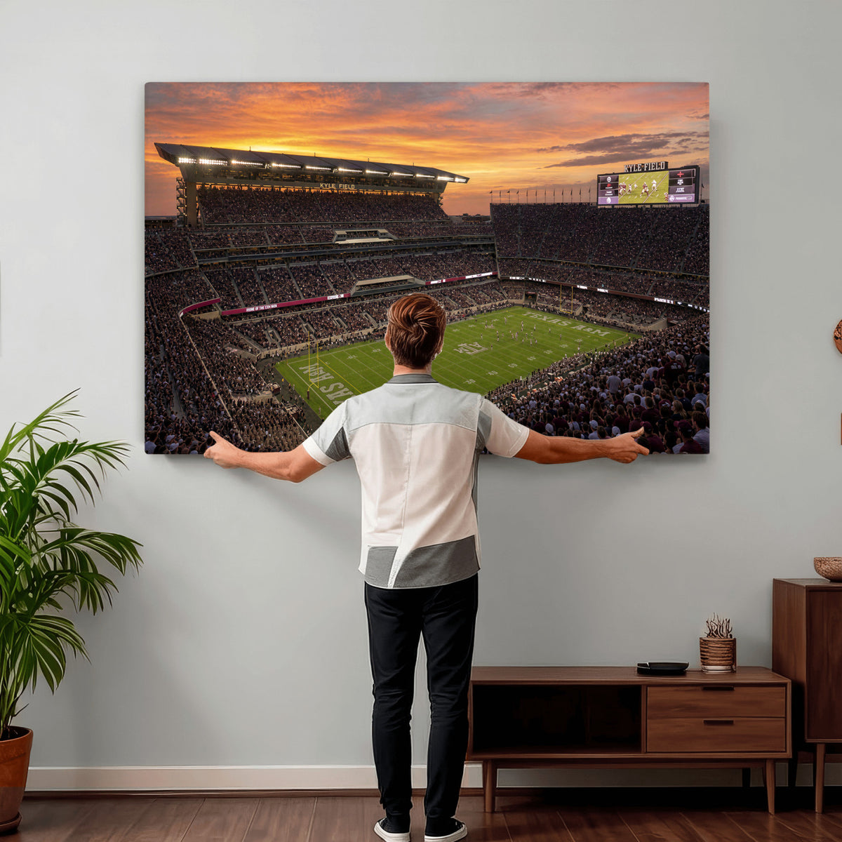 77401853-MGV-CV-36X24 - Stadium Wall Art Canvas Print
