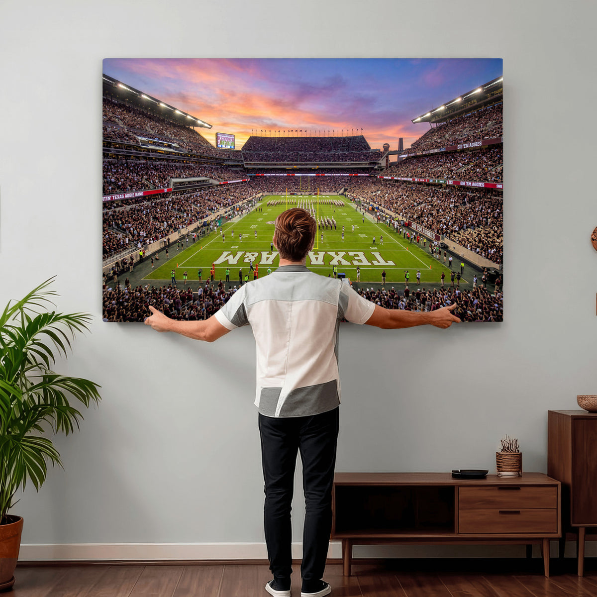 65952219-MGV-CV-36X24 - Stadium Wall Art Canvas Print