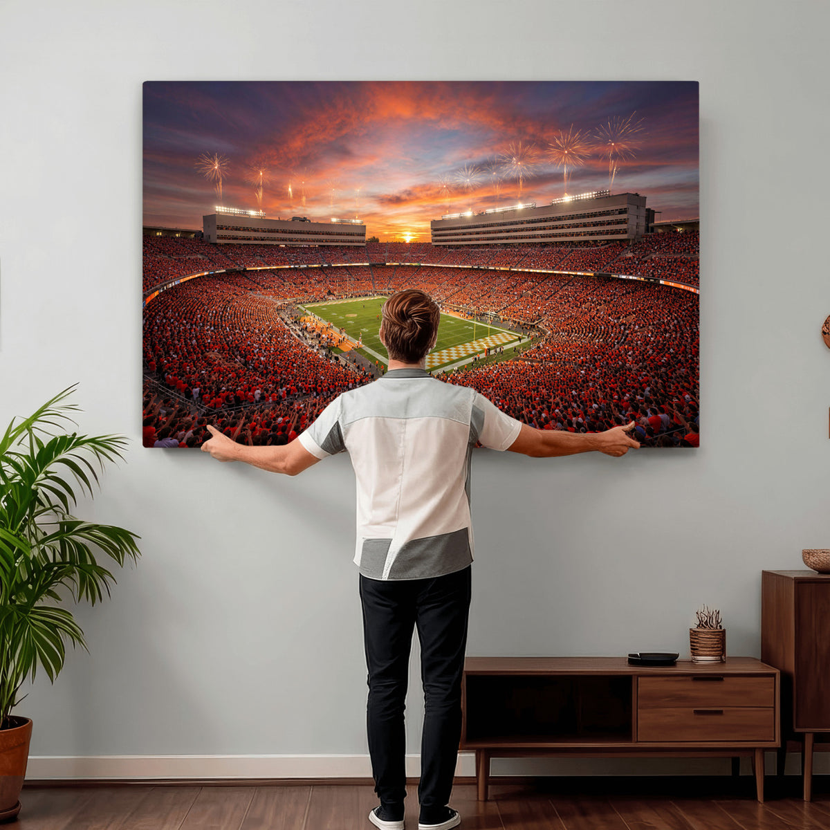 66964685-MGV-CV-36X24 - Stadium Wall Art Canvas Print