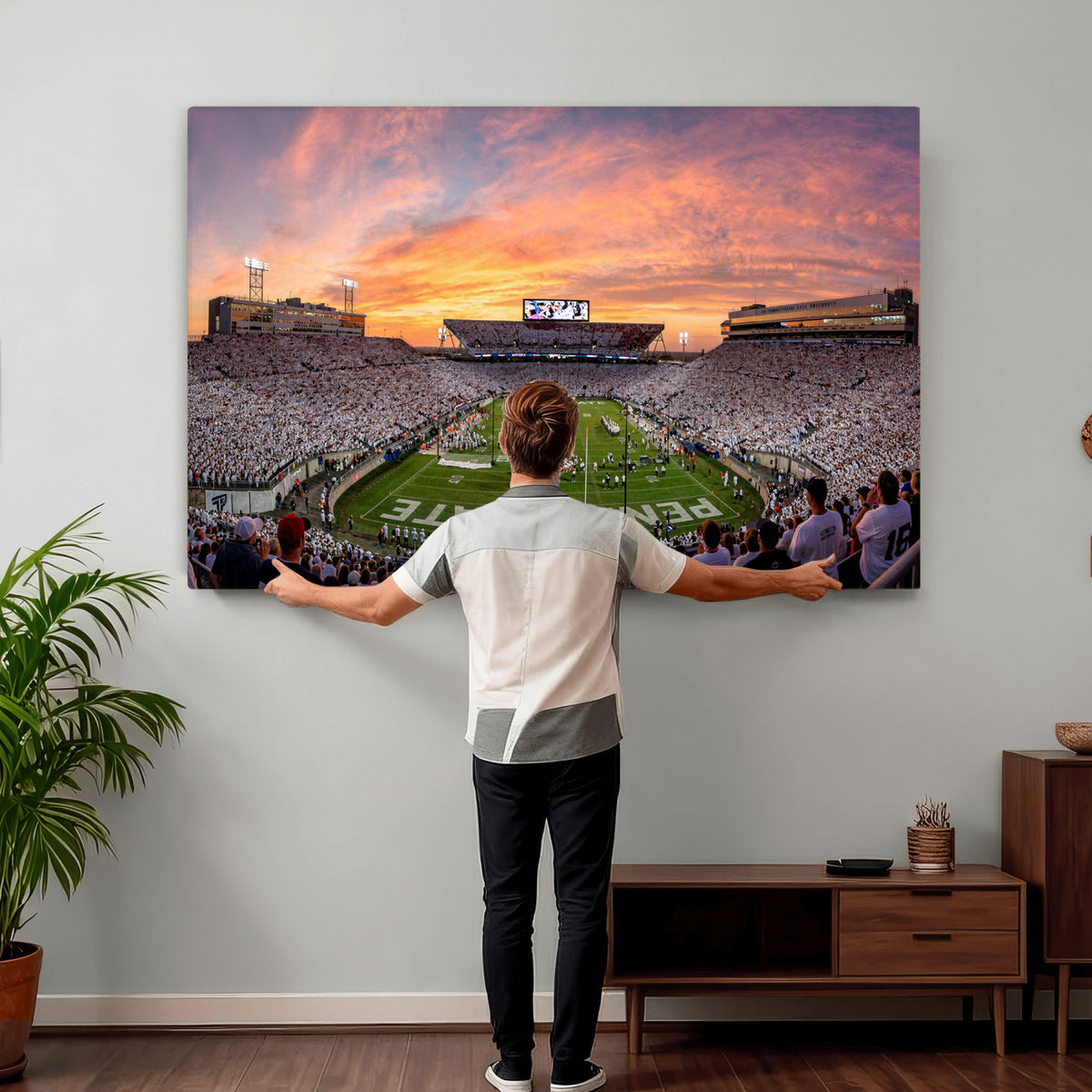 53161432-MGV-CV-36X24 - Stadium Wall Art Canvas Print