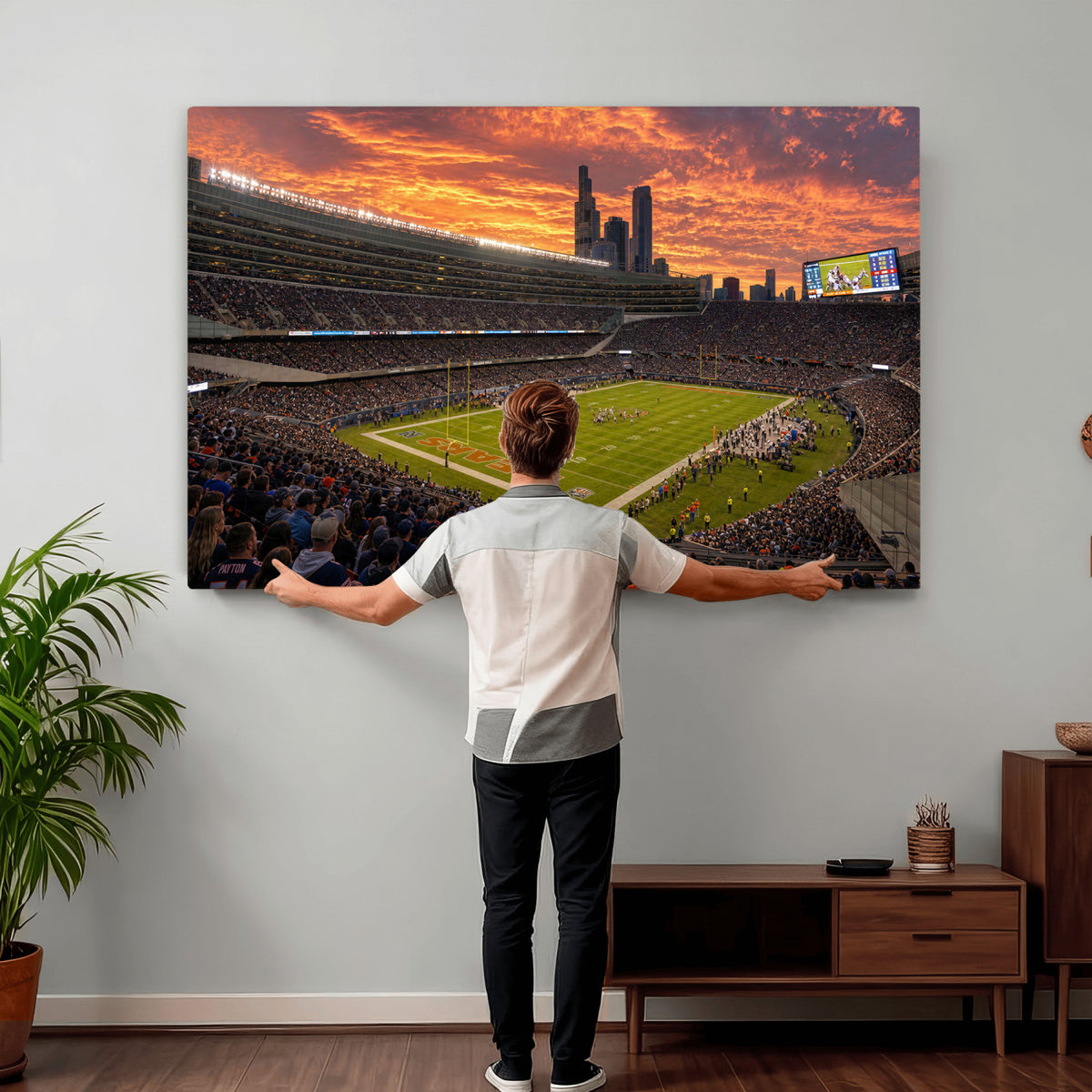 25159364-MGV-CV-36X24 - Stadium Wall Art Canvas Print