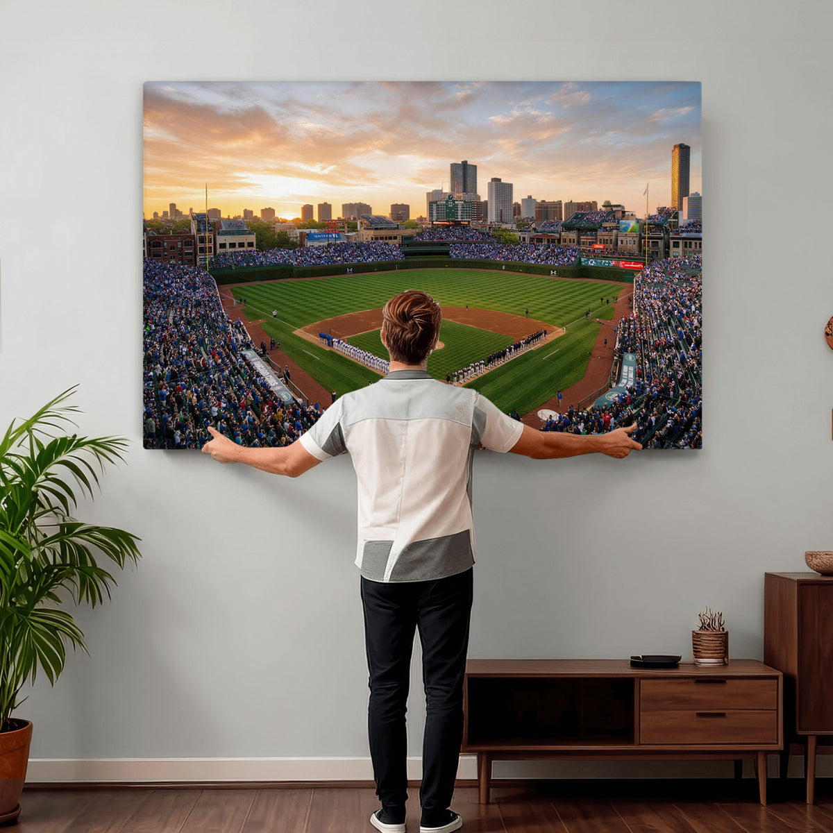 76885212-MGV-CV-36X24 - Stadium Wall Art Canvas Print