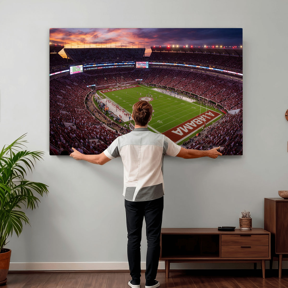 59537492-MGV-CV-36X24 - Stadium Wall Art Canvas Print