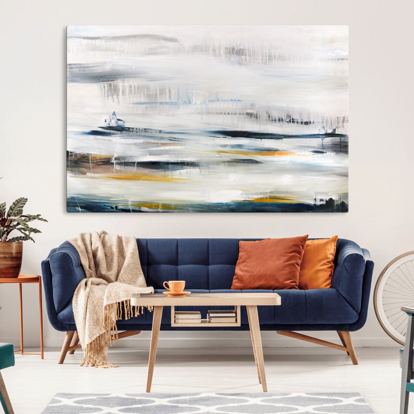 74932-MGV-CV-36X24-Soft Color Abstract Canvas Print