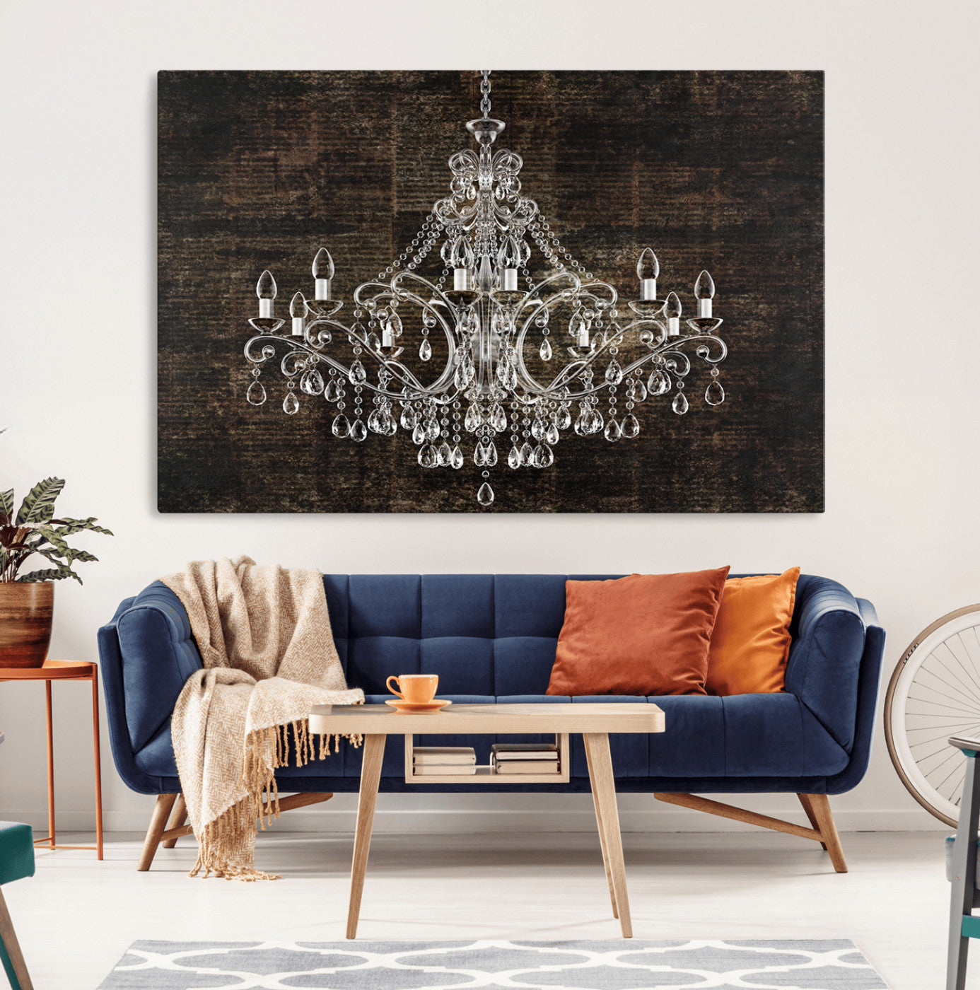 69434-MGV-CV-36X24-Rustic Chandelier Canvas Print