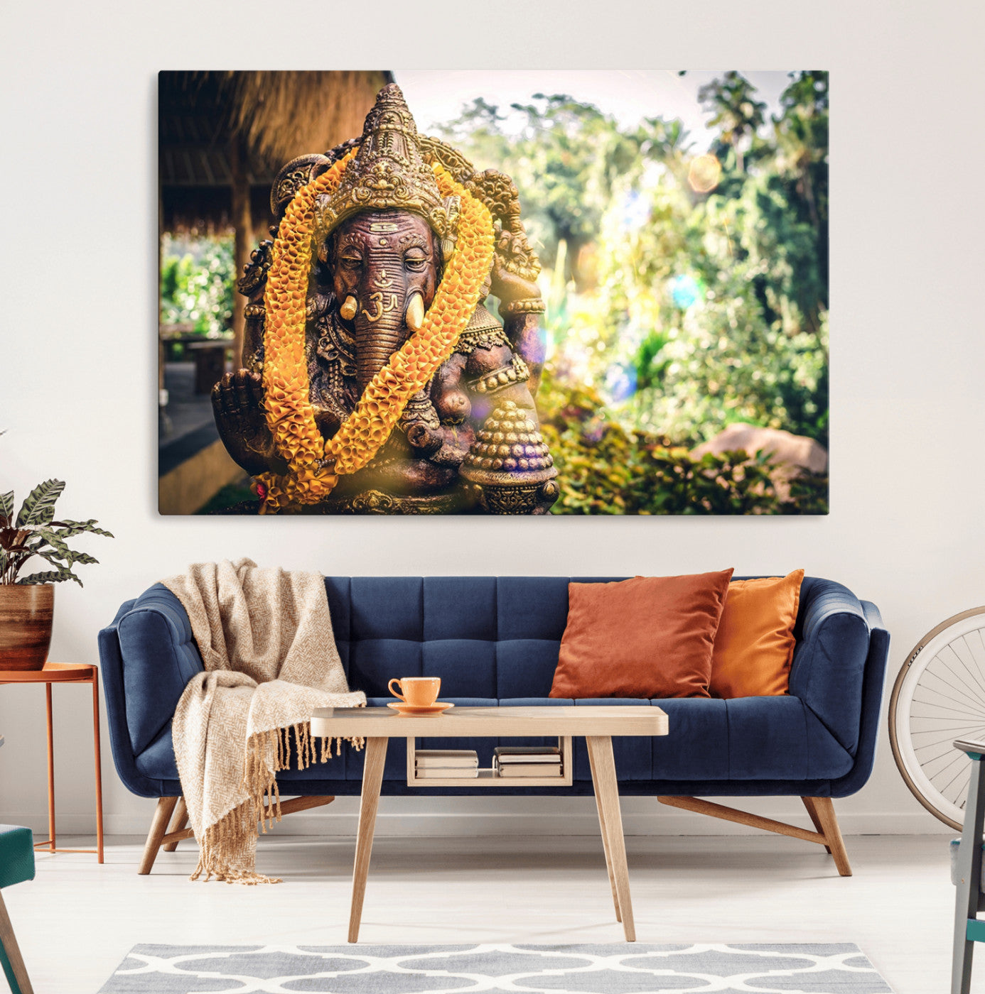 42278-MGV-CV-36X24-Hinduism Statue Wall Art Canvas Print