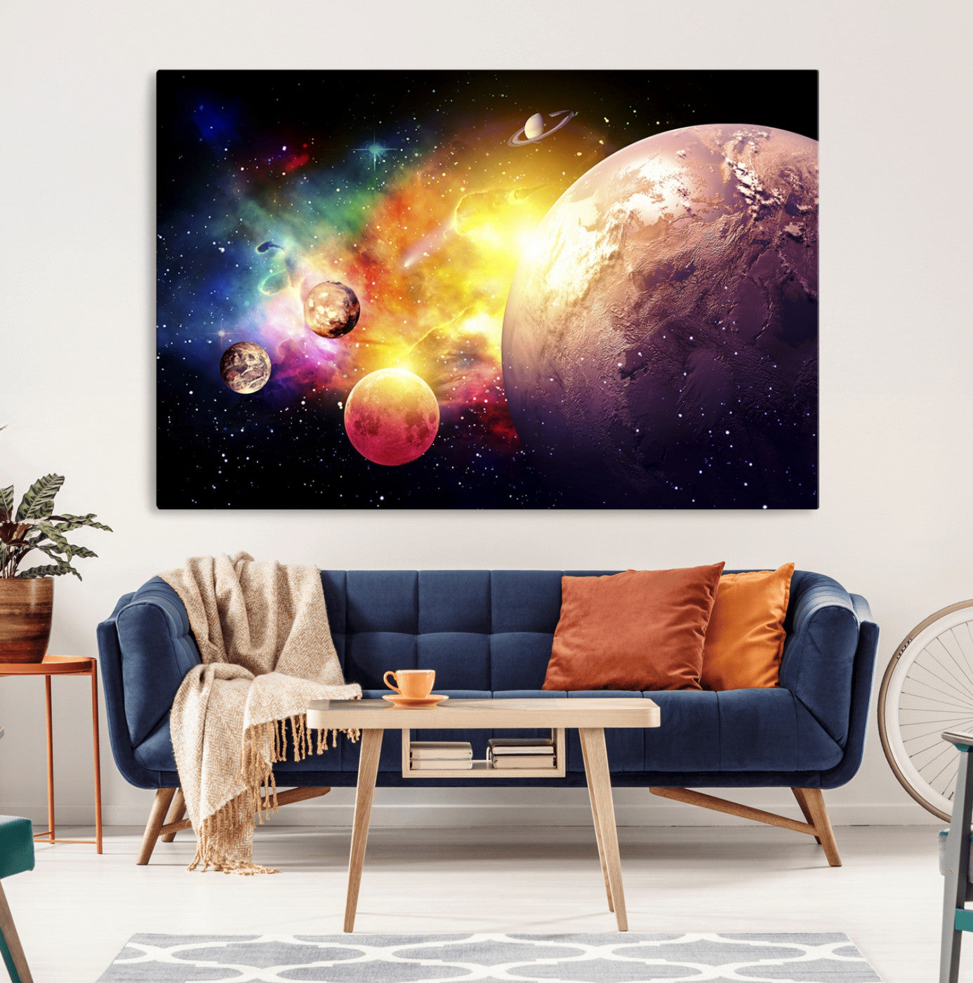 51843-MGV-CV-36X24-Space and Galaxy Canvas Print