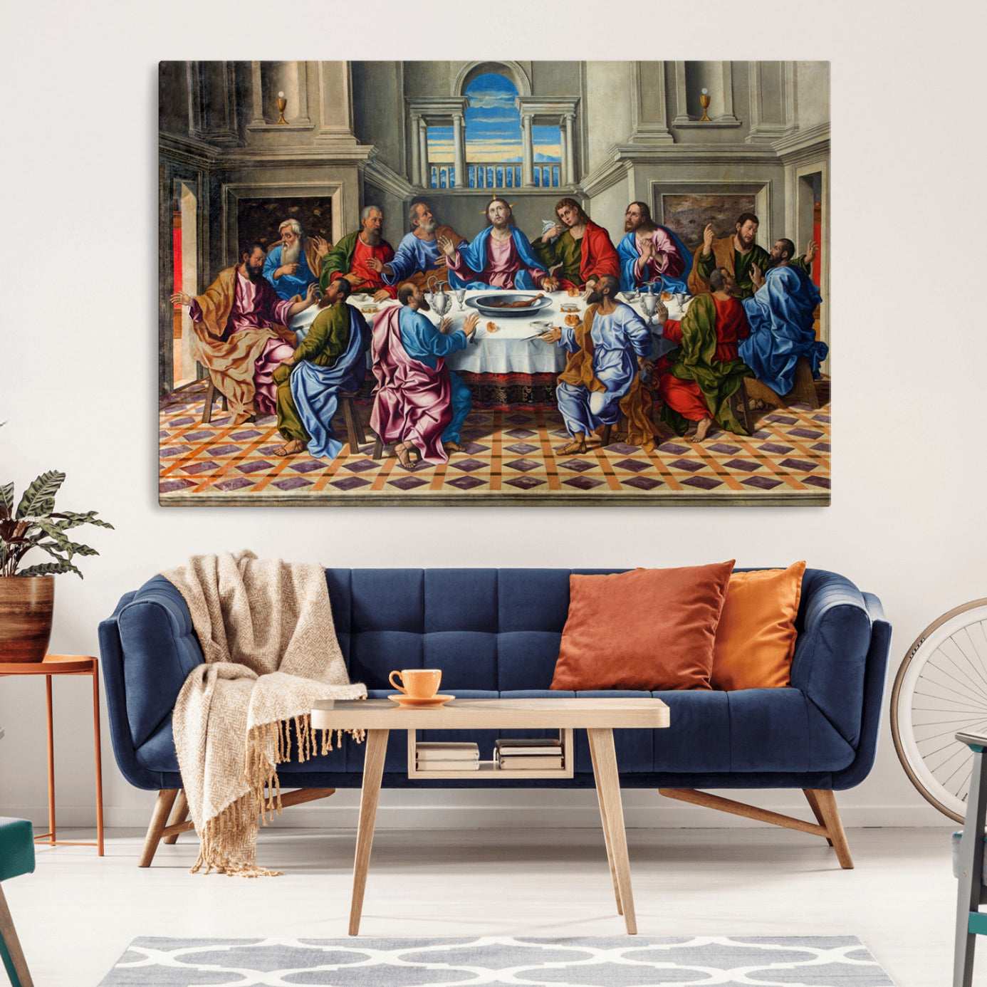 MGV-CV-36X24 - The Last Supper Multi Panel Canvas Wall Art