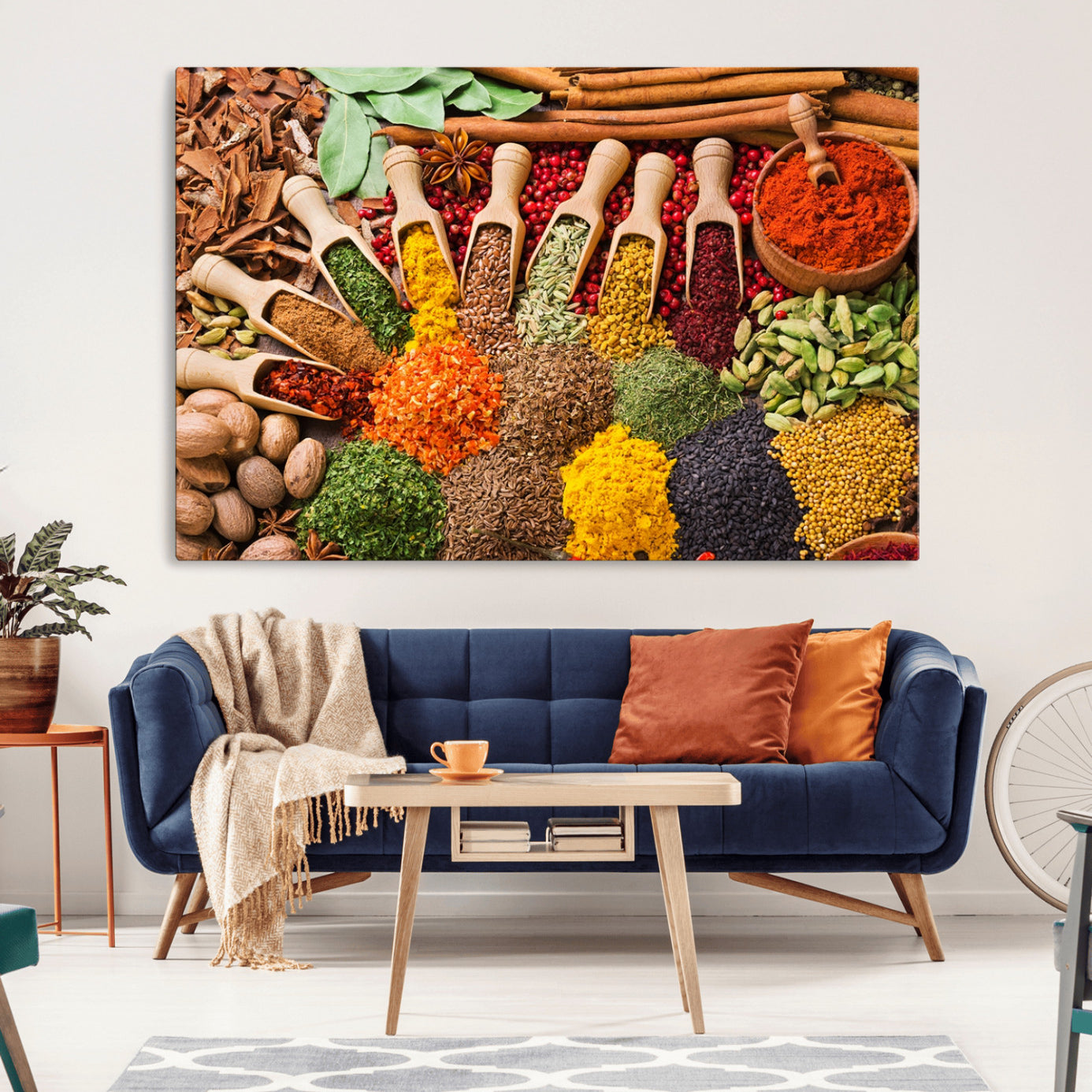 -Spices Kitchen Wall Art Canvas Print