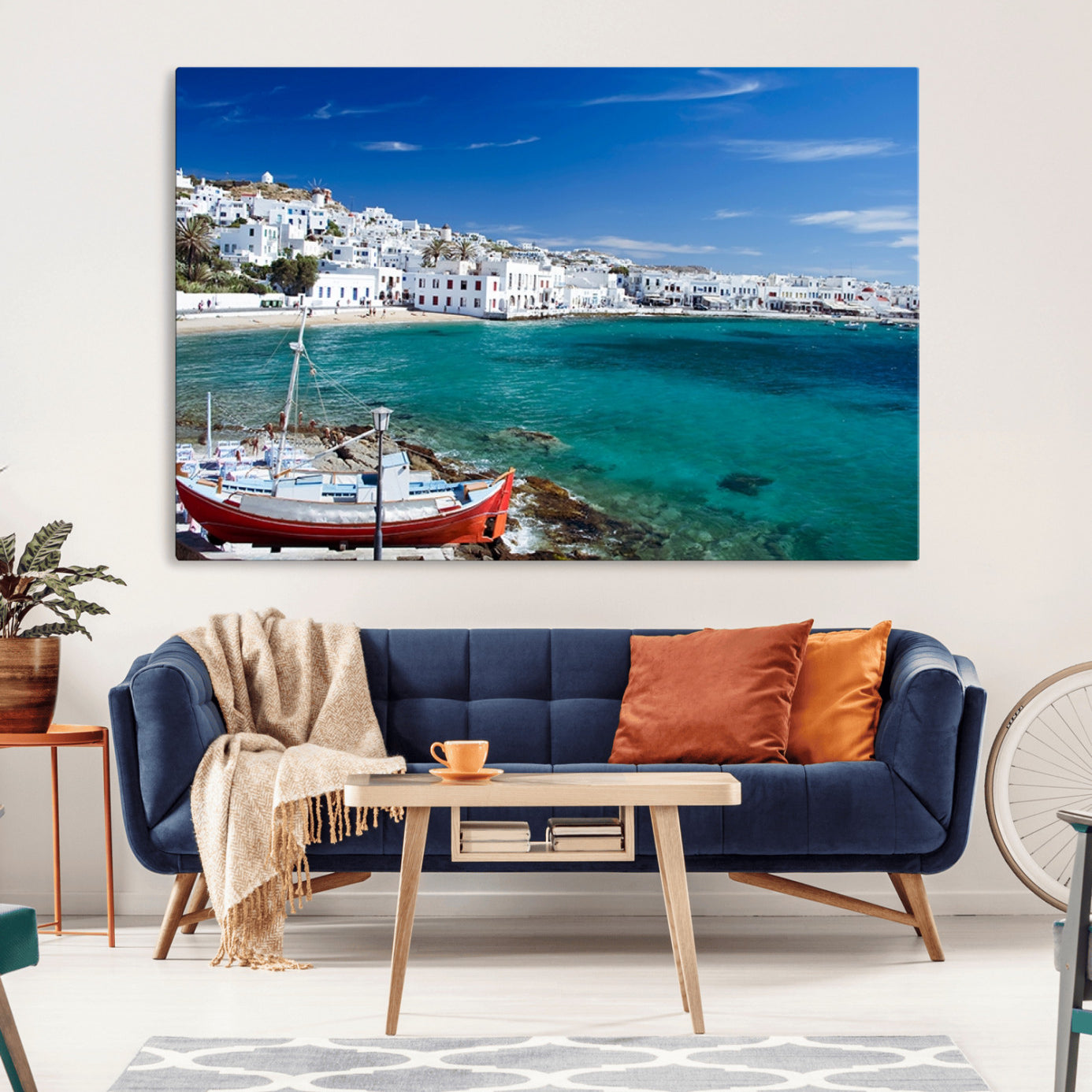 45428-MGV-CV-36X24-Santorini Wall Art Canvas Print