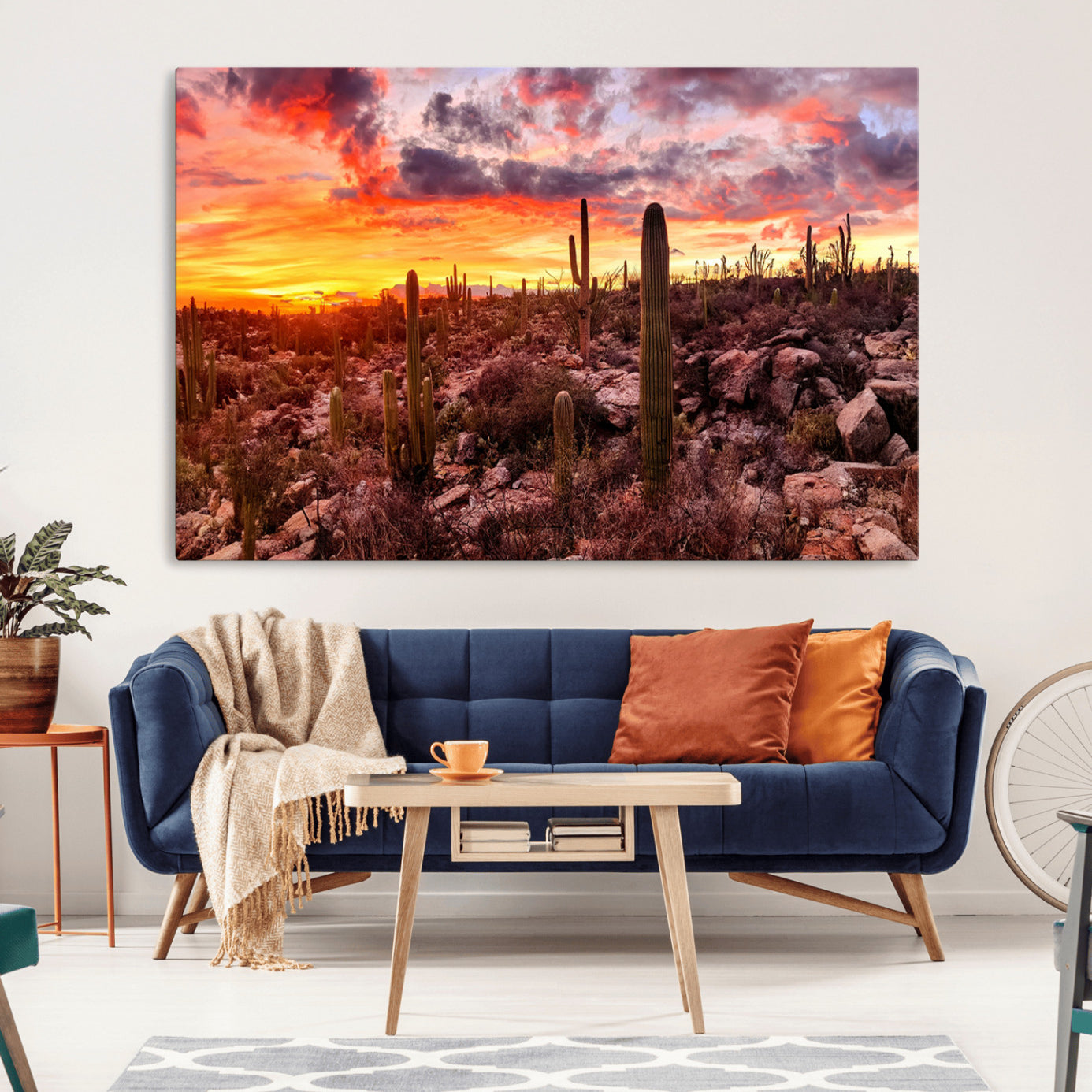 -Arizona Desert Print, Western Cowboy Wall Art Print