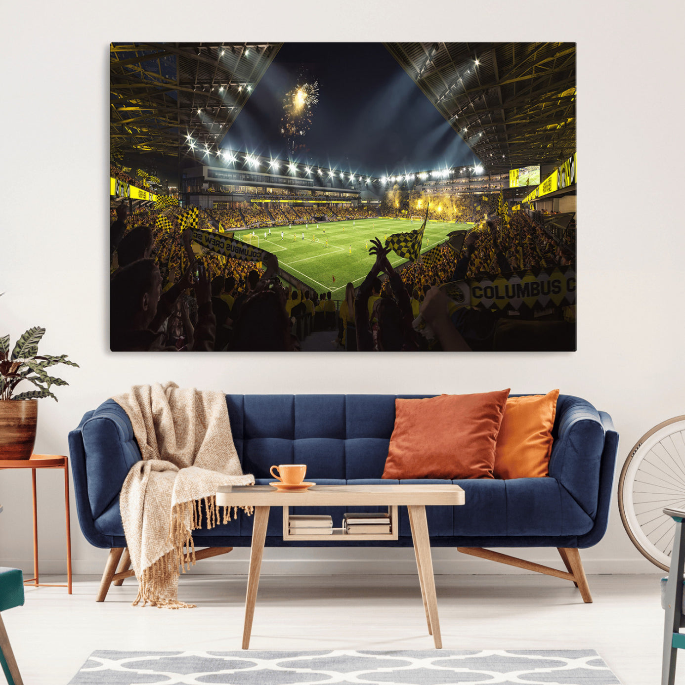 51122-MGV-CV-36X24-Columbus Crew Soccer Team Print - Columbus Crew Stadium Wall Art Canvas Print