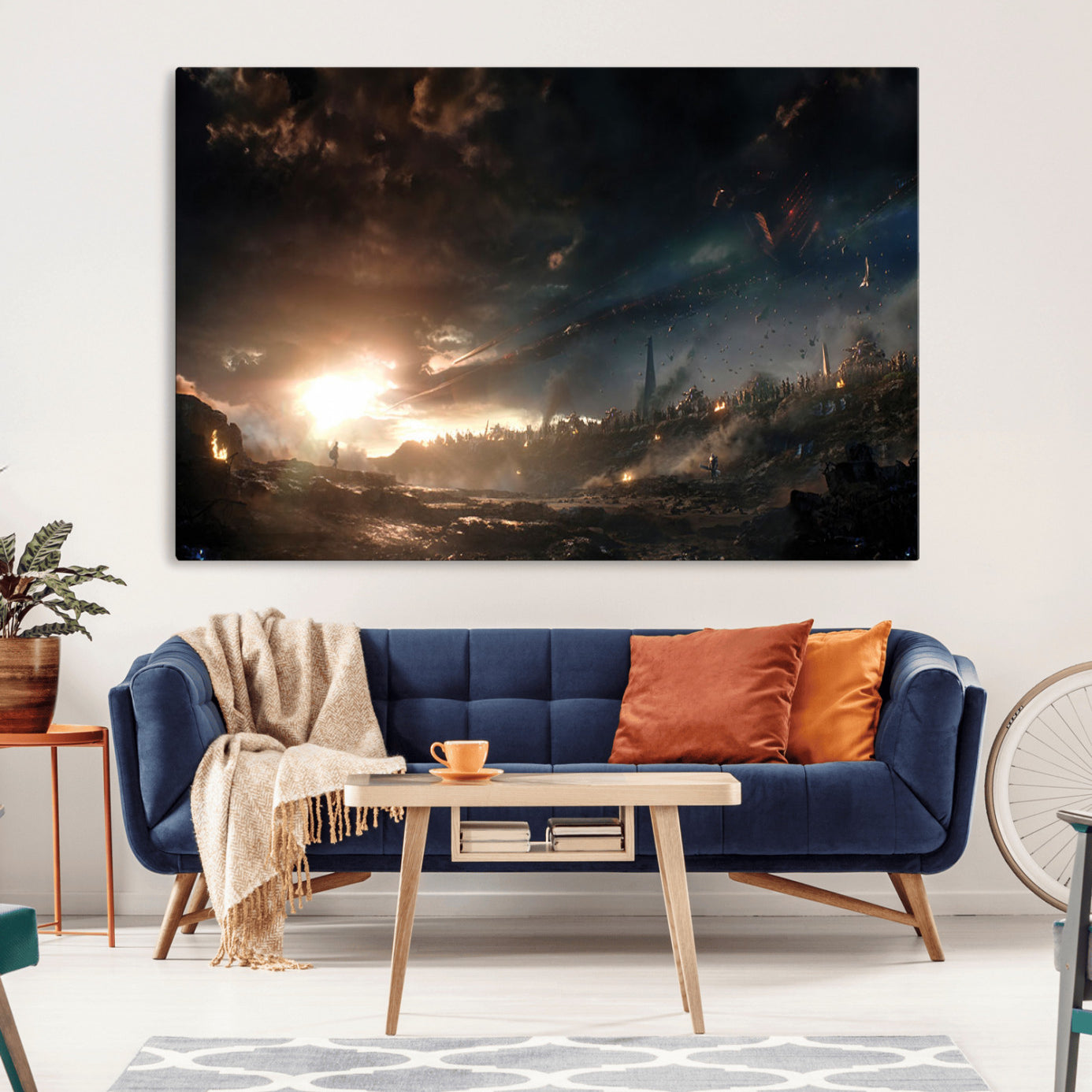 -Avengers Planet Wall Art Canvas Print