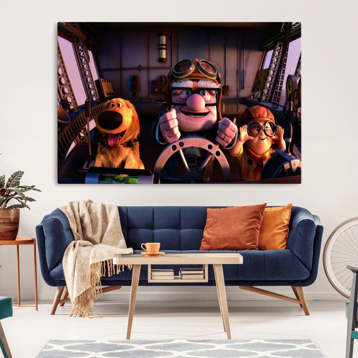 81690-MGV-CV-36X24-Carl Russel And Dog, Movie Up Poster, Movie Up Wall Art, Movie Up Poster Print, Carl