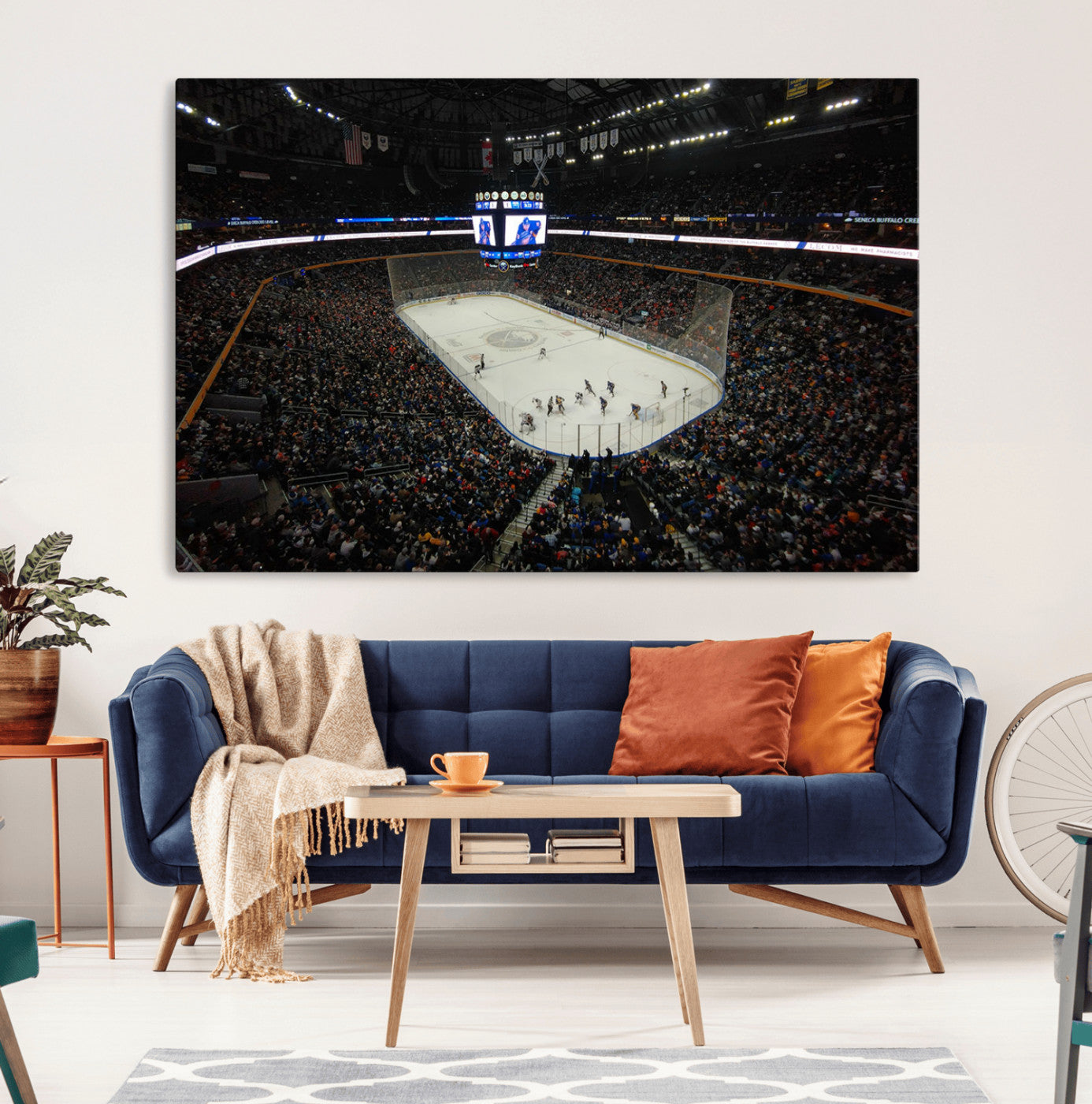 15132-MGV-CV-36X24-KeyBank Center New York Buffalo Sabres Hockey Stadium Canvas Print Wall Art