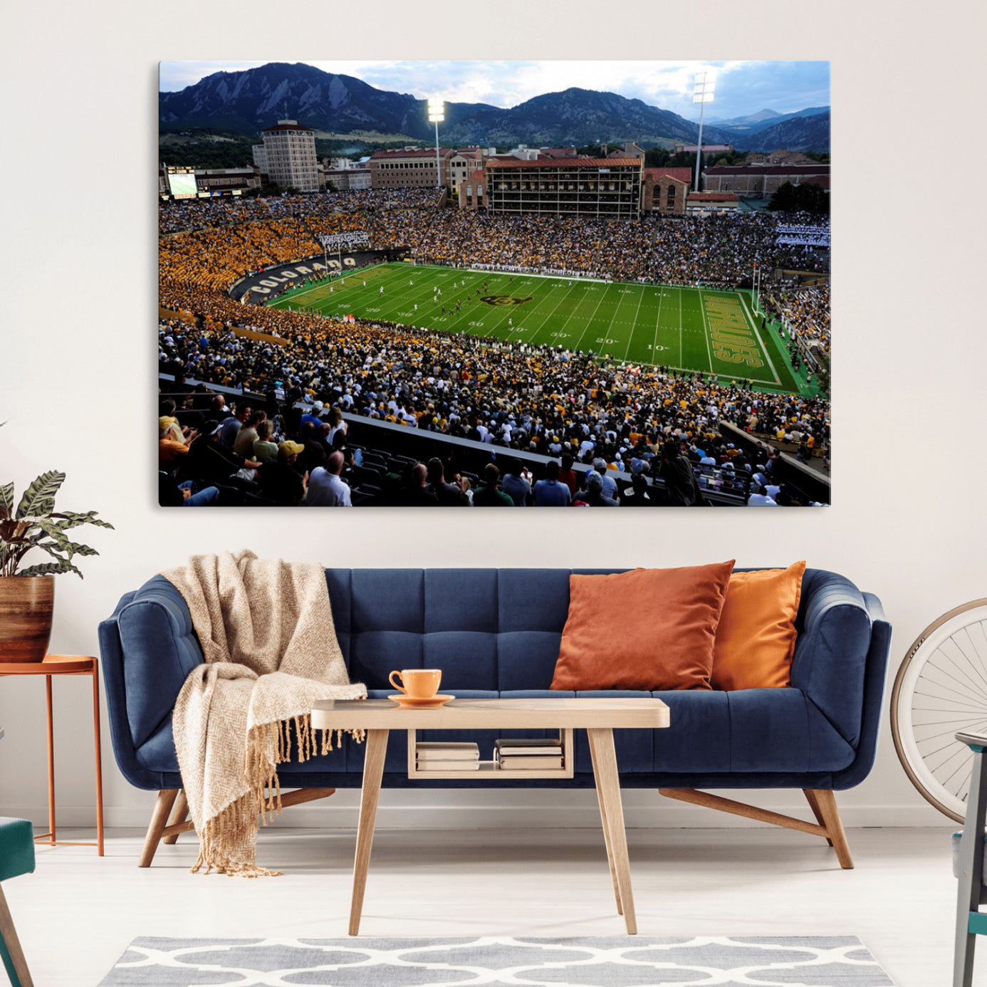 -Colorado Buffaloes Canvas Print - Boulder Folsom Field Stadium Wall Art Canvas Print, Football Print
