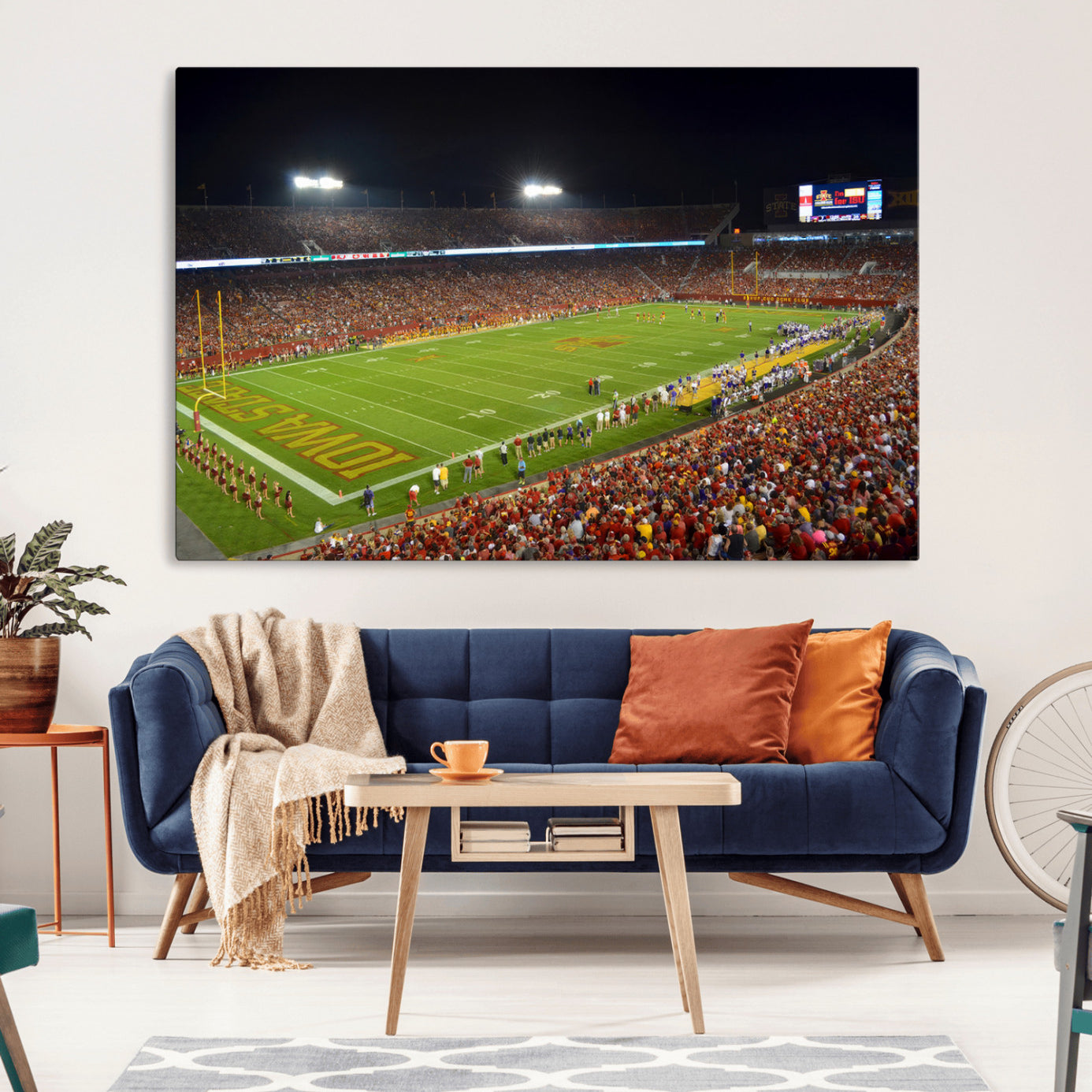 27211-MGV-CV-36X24-Iowa State University Cyclones Football Team Print - Ames Jack Trice Stadium Canvas Print