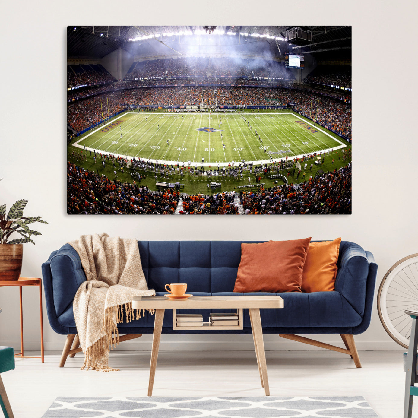 -The University of Texas at San Antonio Roadrunners Football Team Print - San Antonio Alamodome Wall