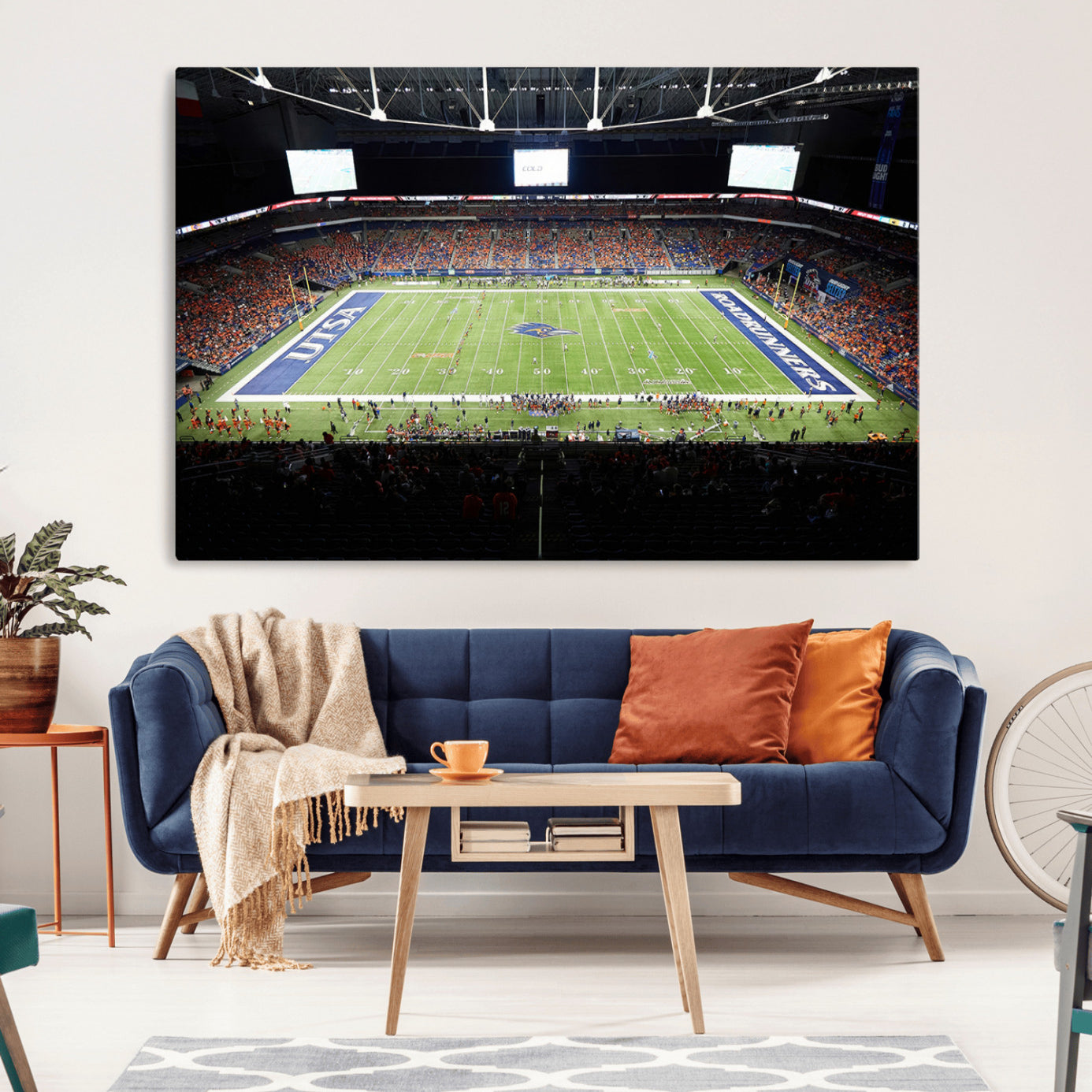 -The University of Texas at San Antonio Roadrunners Football Team Print - San Antonio Alamodome Wall