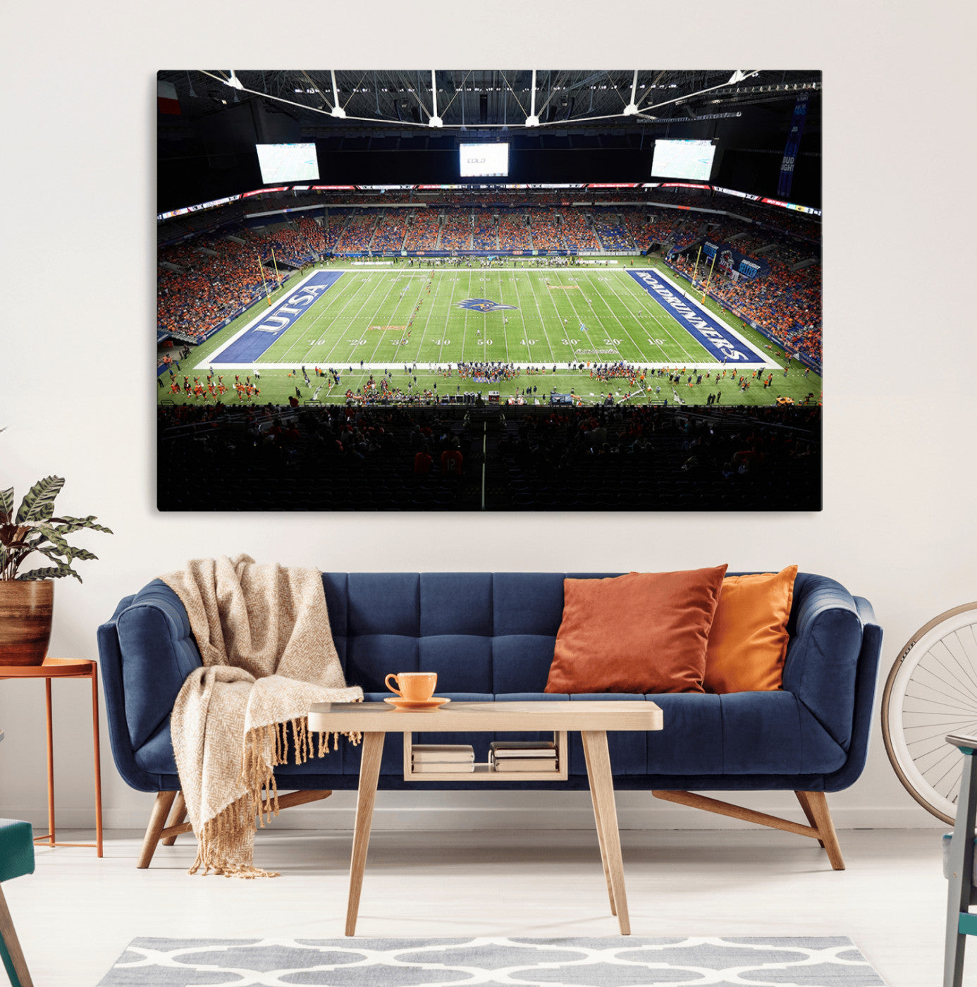 98617-MGV-CV-36X24-The University of Texas at San Antonio Roadrunners Football Team Print - San Antonio Alamodome Wall