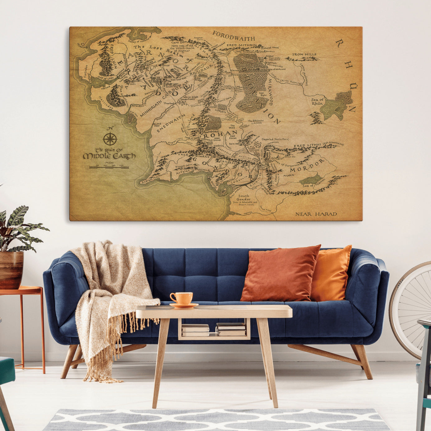 -Push Pin World Map Canvas Print – Framed Wall Art for Couples to Track Their Travels – Anniversary