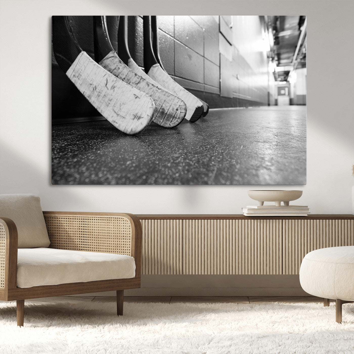 -Ice Hockey Wall Art Canvas Print