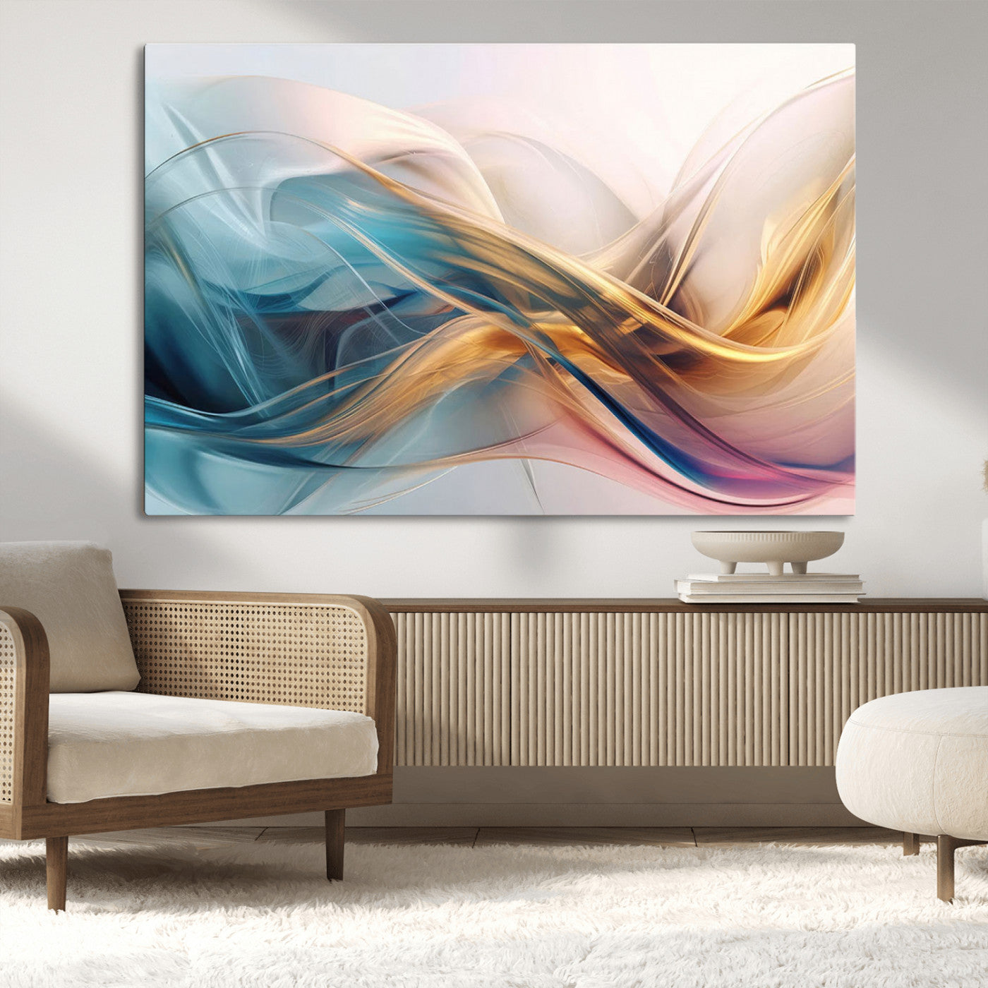 17461-MGV-CV-36X24-Abstract Flowing Colors Wall Art Canvas Print