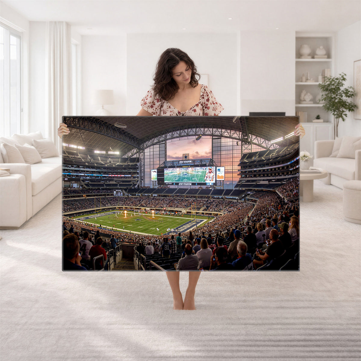 61524160-MGV-CV-36X24 - Stadium Wall Art Canvas Print