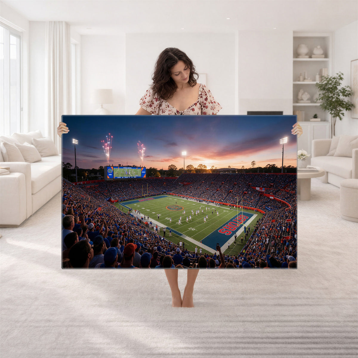 76151234-MGV-CV-36X24 - Stadium Wall Art Canvas Print