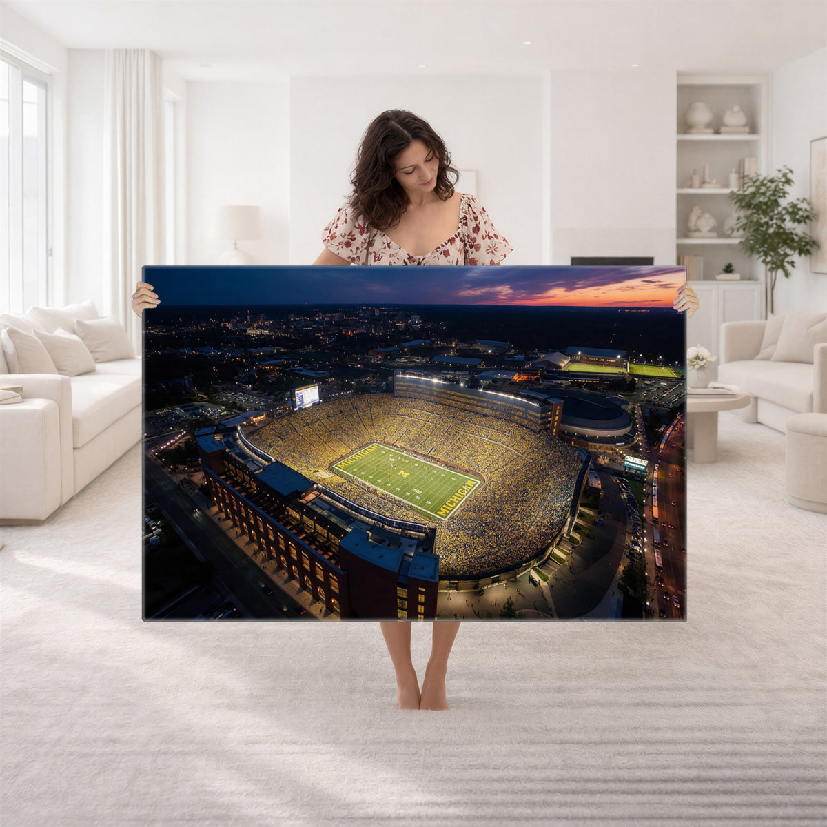 61127284-MGV-CV-36X24 - Stadium Wall Art Canvas Print