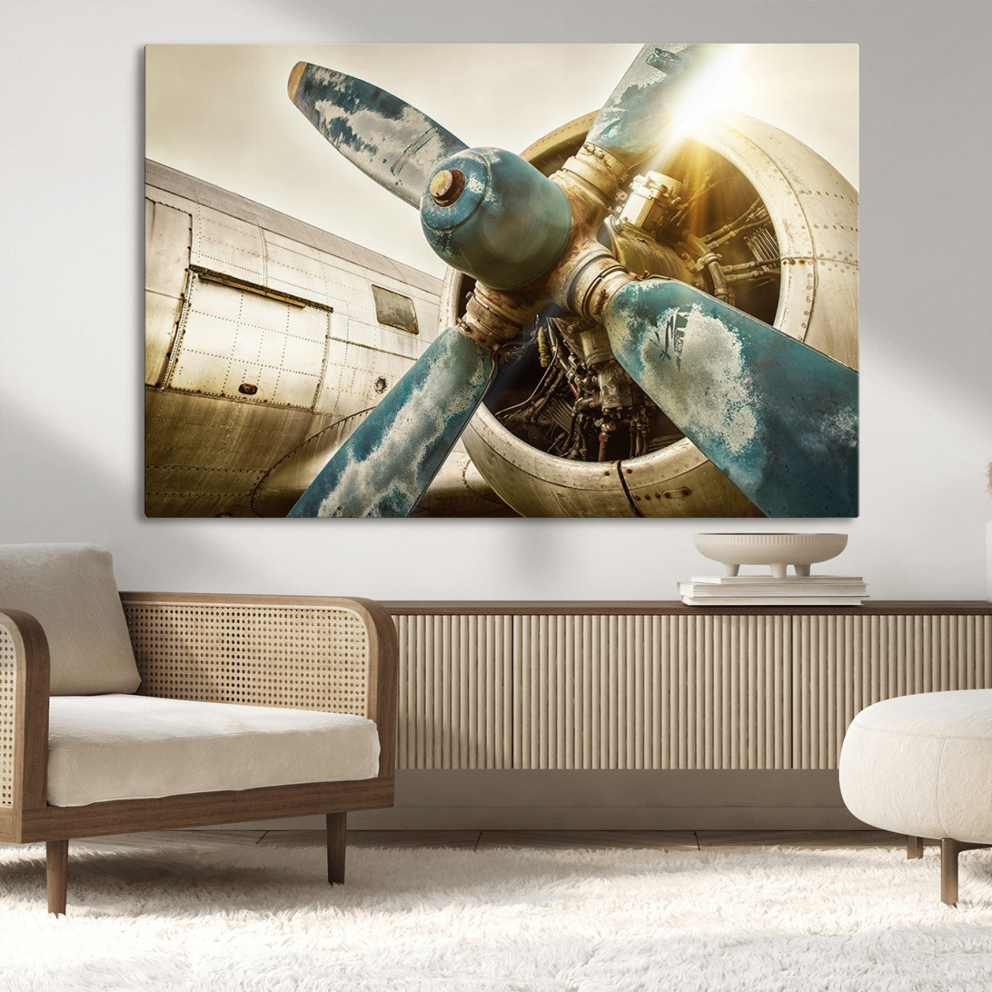 14106-MGV-CV-36X24-Vintage Airplane Canvas Print
