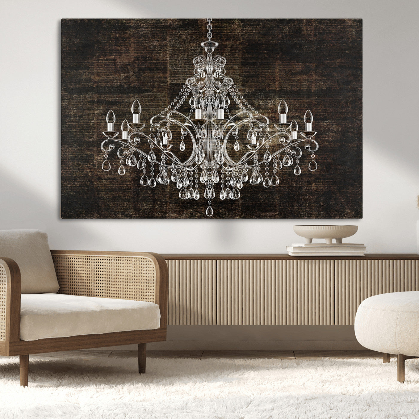 69434-MGV-CV-36X24-Rustic Chandelier Canvas Print