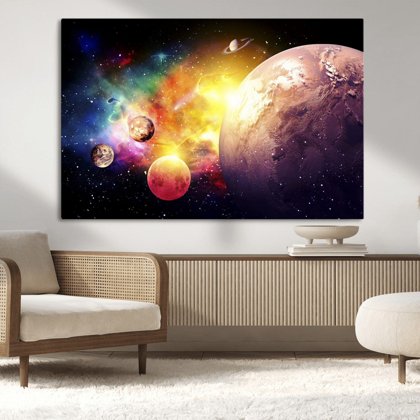 51843-MGV-CV-36X24-Space and Galaxy Canvas Print